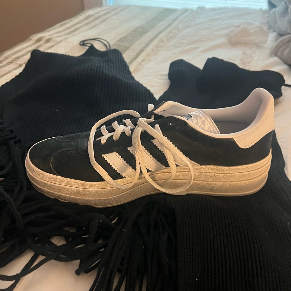 Adidas Black and White Sneakers